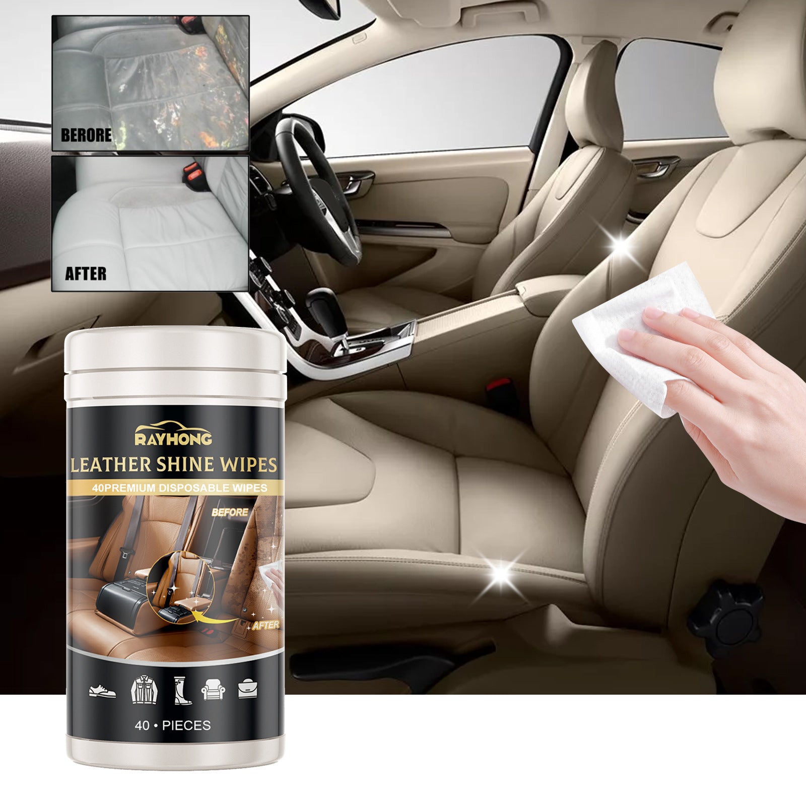 Leather Cleaning Wipes Sofas And Cars